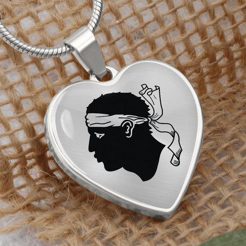 Collier pendentif COEUR DE CORSE® - Cadeau pour femme corse - Bijouterie