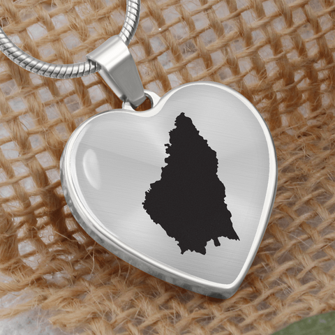 Pendentif Ardèche Coeur - Cadeau pour une Ardéchoise - Bijouterie