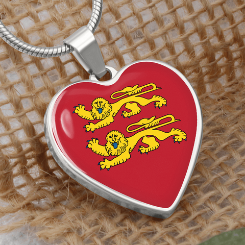 Collier pendentif COEUR DE NORMANDIE® - Cadeau pour femme normande - Bijouterie