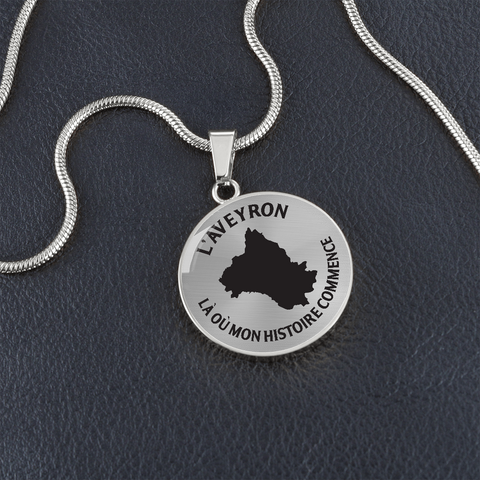 Pendentif Aveyron là où mon histoire commence - Bijouterie