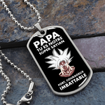 Collier et médaille PAPA SAYIAN cadeau pour les papas fêtes des pères - Bijouterie Manga