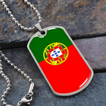 Médaille et Chaîne Drapeau du Portugal - Bijouterie