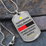 Médaillon militaire SUPPORTER® Toulonnais + - Collier Cadeau pour un supporter Toulonnais - Bijouterie