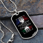 Française de Racines Italiennes - Collier et médaille militaire cadeau pour femme Italienne - Bijouterie