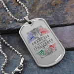 Collier et médaille militaire RACINES® Italiennes cadeau pour Italiens de France - Bijouterie