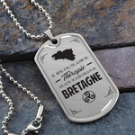 Pas besoin de thérapie Bretagne - Collier et médaille pendentif militaire cadeau pour Bretons - Bijouterie