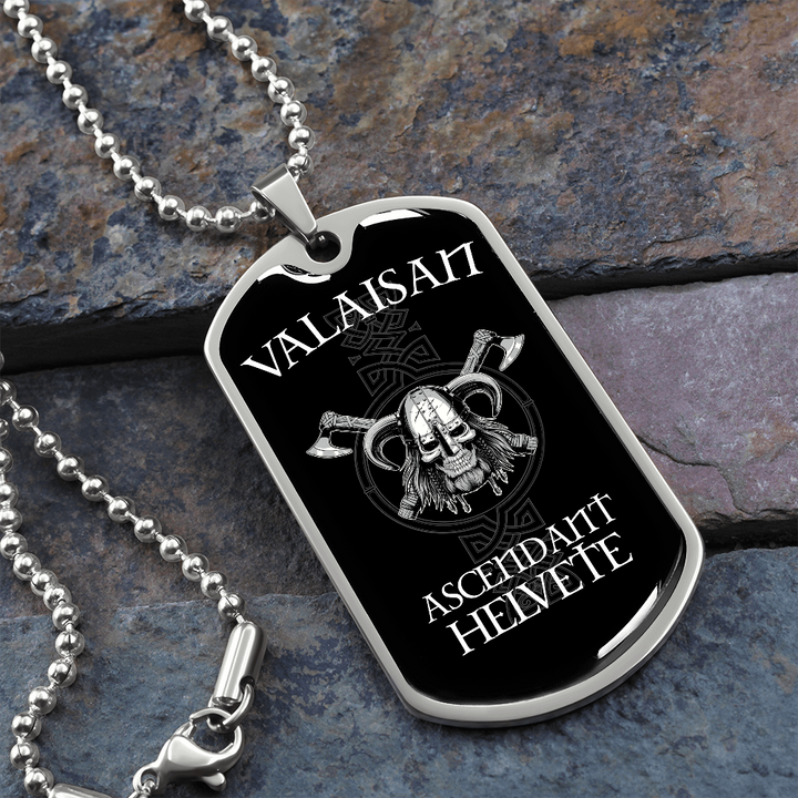 Collier et médaille ASCENDANT® Helvète cadeau pour un Valaisan - Bijouterie