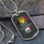 Racines Italiennes - Collier et médaille pendentif militaire cadeau pour Italien de Belgique - Bijouterie