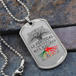 Collier et médaille militaire RACINES® Portugaises cadeau pour Portugais - Bijouterie