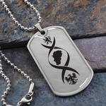 Collier et médaille pendentif militaire ADN® Comtois - cadeau pour Comtois - Bijouterie
