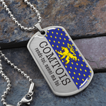 Collier et médaille militaire NENNI® Comtois cadeau pour Franc-Comtois - Bijouterie
