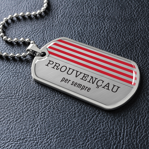 Collier et médaille militaire PER SEMPRE® Prouvençau cadeau pour Provençal - Bijouterie