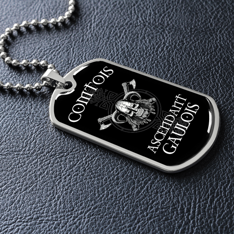 Collier et médaille ASCENDANT® Gaulois cadeau pour un Comtois  - Bijouterie