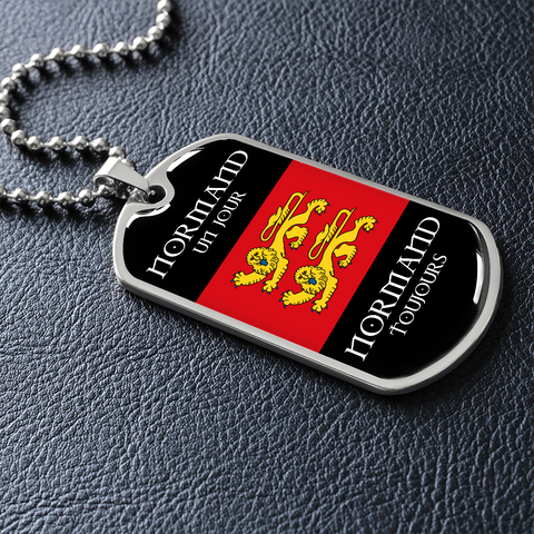 Collier et médaille pendentif militaire TOUJOURS® Normand - cadeau pour un Normand - Bijouterie