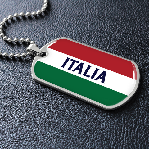 Médaillon militaire Italia - Cadeau pour les Italiens - Bijouterie