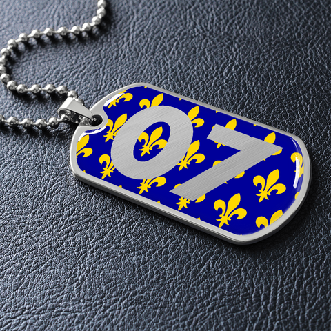 Collier et médaille 07® Ardèche - cadeau pour Ardéchois (GRAVURE AU VERSO EN OPTION)- Bijouterie