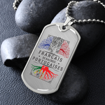Collier et médaille pendentif militaire RACINES® Portugaises - cadeau pour Portugais - Bijouterie