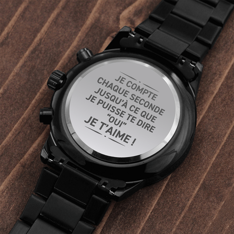 Montre DÉCOMPTE® - Cadeau pour futur marié - Bijouterie