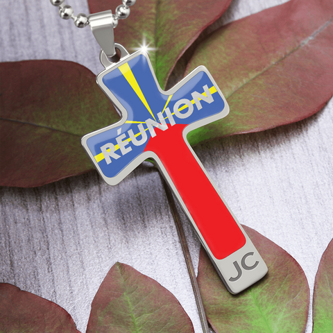 Pendentif CROIX DU CHRIST® Réunion (Gravure en option) - Bijouterie Réunionnaise