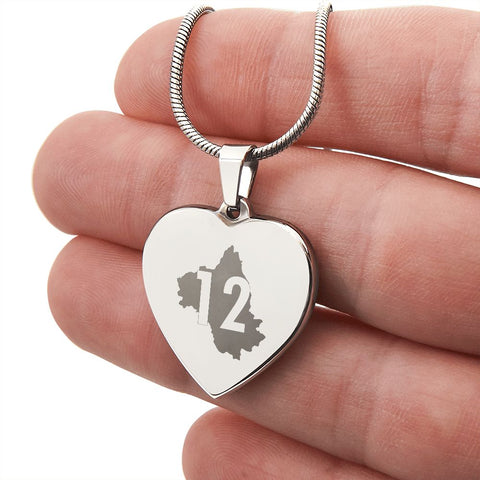 Collier Coeur Gravé Aveyron 12 - Bijouterie
