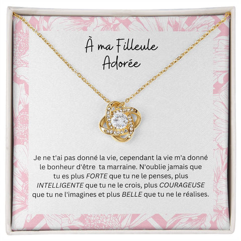 Collier Pierre de l'infinie Cadeau d'une Marraine à sa Filleule - Bijouterie