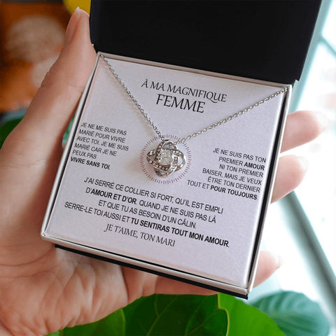 Collier Pierre de l'infinie - Collier + carte cadeau pour sa femme - bijouterie famille