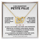 Collier pendentif DOUBLECOEUR® - Cadeau d'une grand-mère à sa petite fille - Bijouterie