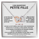 Collier pendentif DOUBLECOEUR® - Cadeau d'un grand-père à sa petite fille - Bijouterie