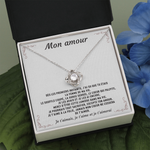 Collier pendentif PIERRE DE L'INFINI® - Cadeau pour sa femme amour - Bijouterie