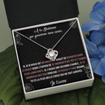 Collier bijou pierre de l'infini avec message personnalisé pour les Bretonnes  - Bijouterie
