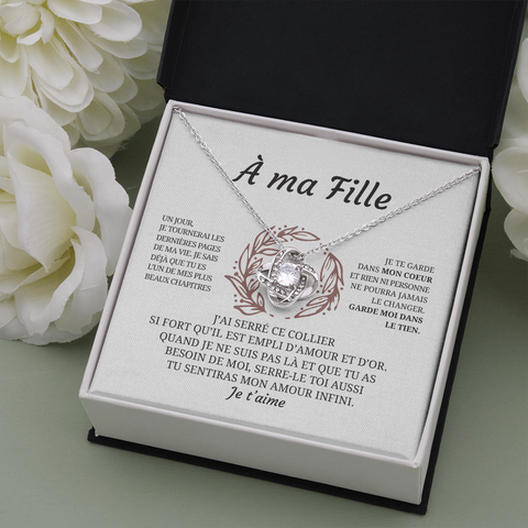 Collier pendentif PIERRE DE L'INFINI® - Cadeau pour sa fille - Bijouterie famille
