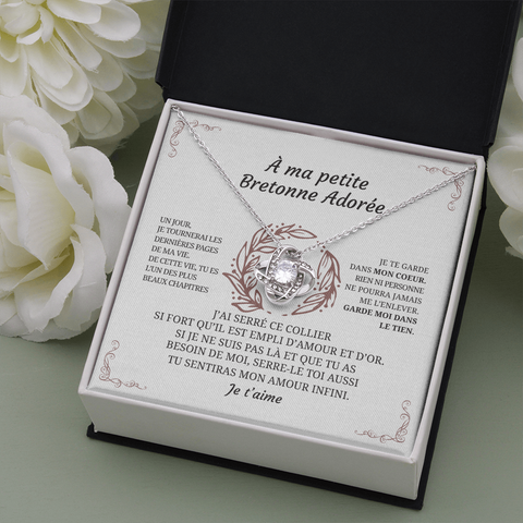 Collier pendentif Pierre de l'infini - Cadeau pour sa petite-fille Bretonne - Bijouterie famille