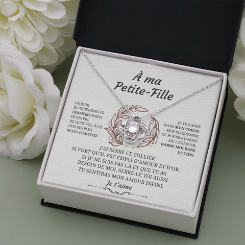 Collier pendentif Pierre de l'infini - Cadeau pour sa petite-fille - Bijouterie famille