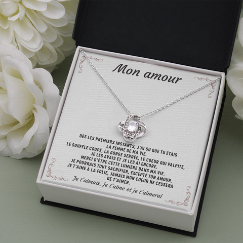 Collier pendentif PIERRE DE L'INFINI® - Cadeau pour sa femme amour - Bijouterie