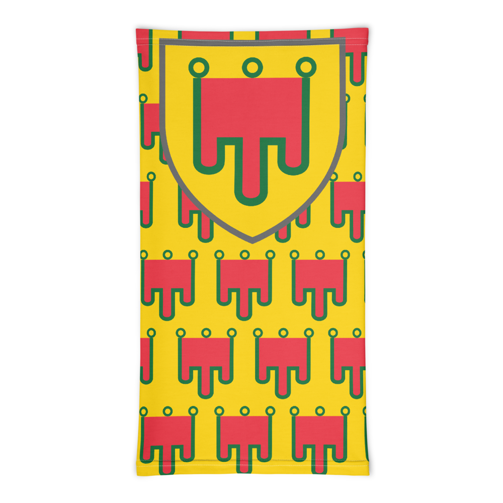 Masque Auvergne jaune - Bandeau blason auvergnat humoristique