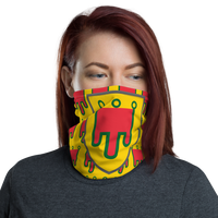 Thumbnail for Masque Auvergne orange - Bandeau blason auvergnat humoristique
