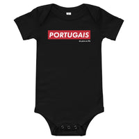 Thumbnail for Body bébé Portugal noir - Portugais de père en fils