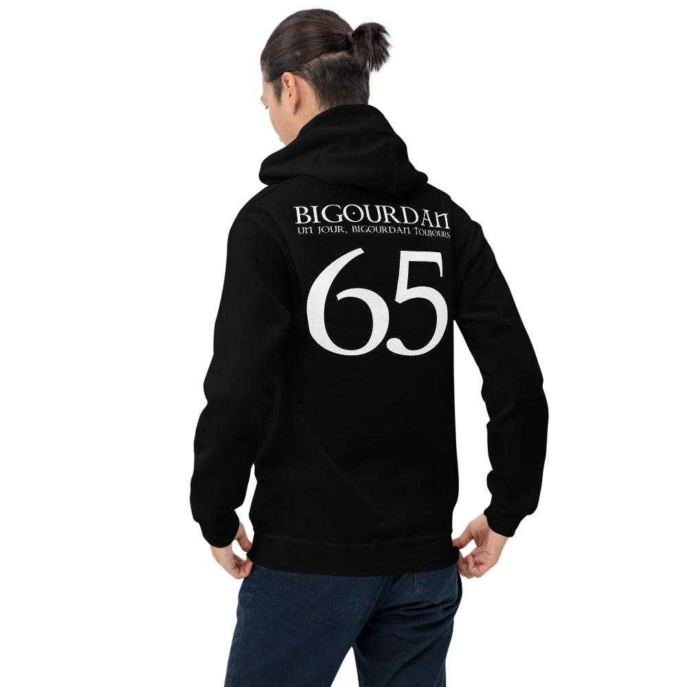 Sweatshirt Bigourdan bleu marine dos - Bigourdan un jour, Bigourdan toujours