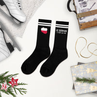 Thumbnail for Chaussettes Pologne noires - Sernik c'est la vie motif