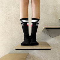Thumbnail for Chaussettes Pologne noires - Sernik c'est la vie motif