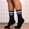 Chaussettes Alsace noires - Spätzle c'est la vie