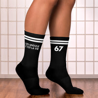 Thumbnail for Chaussettes Alsace noires dos - Spätzle c'est la vie