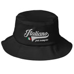 Italiano per sempre - Bob chapeau brodé italien