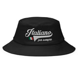 Italiano per sempre - Bob chapeau brodé italien