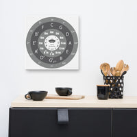 Thumbnail for Cercle des quintes - Tableau décoratif - toile 40 cm x 40 cm - cadeau pour guitariste et musicien