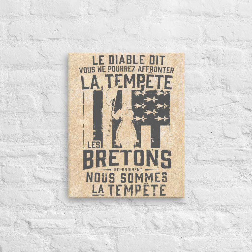 Toile Bretagne - Les Bretons face à la tempête