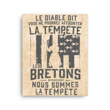 Les Bretons et la tempête - Toile sur cadre imprimé - Canvas - Ici & Là - T-shirts & Souvenirs de chez toi