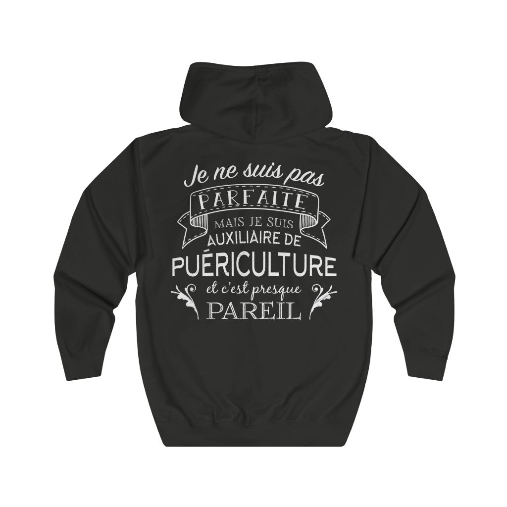 Veste zippée - Cadeau humour pour une Auxiliaire de puériculture