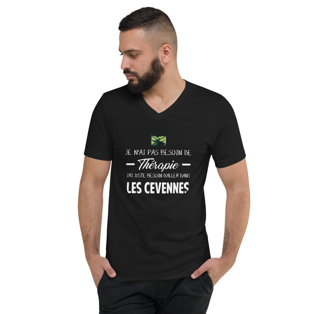 T-shirt Cévennes vert - Je n'ai pas besoin de thérapie