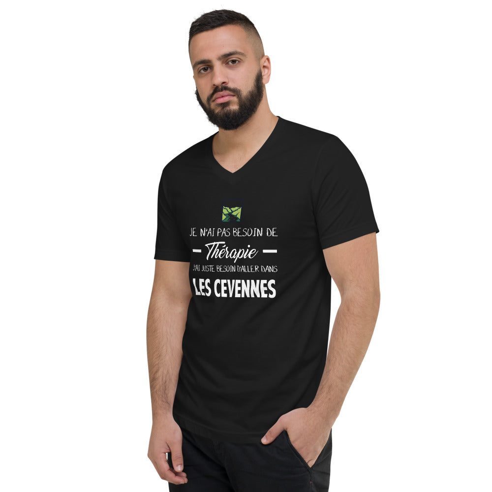 T-shirt Cévennes rouge - Je n'ai pas besoin de thérapie